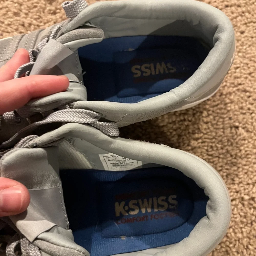 Women’s gray and white K Swiss sneakers - Picture 6 of 7